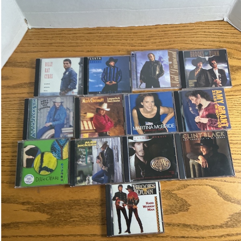 Country Music CD Lot 13 Garth Brooks George Strait Alan Jackson Martina McBride